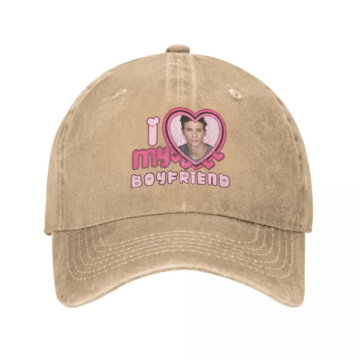 Cooper Koch I Love My Boyfriend Baseball Cap Retro Distressed Washed Snapback Cap Unisex Outdoor All Seasons Travel Caps Hat