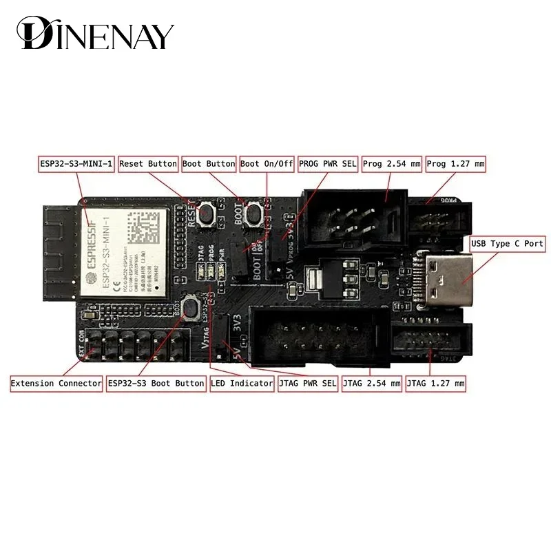 Picture 5: ESP-Prog-2 Program Downloader Espressif ESP-Prog-2 Debugger Serial Communication, JTAG In-Circuit Debugging Downloader