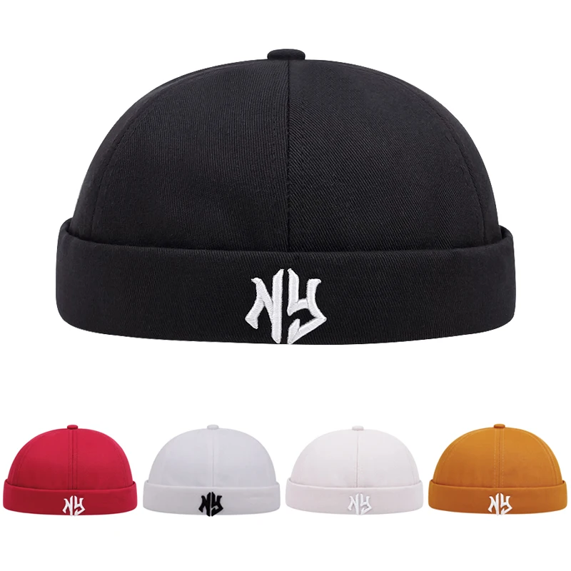 2025 New Fashionable Quick Drying Dome Men's NY Embroidered Guapi Hat Borderless Hat Hip Hop Landlord Hat Women's Decorative Hat