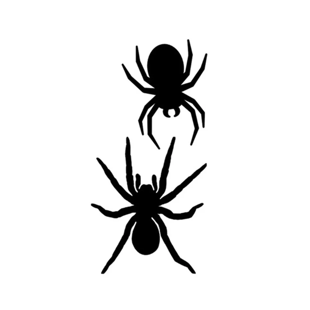 

Scary Spider Vinyl Car Sticker Waterproof UV Resistant - Removable Horror Decal for Auto Window Bumper Universal Fit Web Design