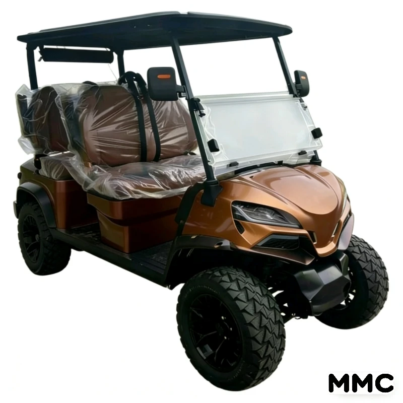 4WD off-road golfkar, 48V 5KW 7kww aluminium frame, op maat gemaakte golfkar met meerdere zitplaatsen