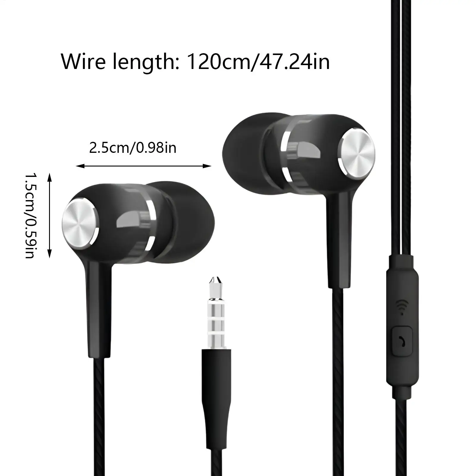 S12 سماعات أذن سلكية ثقيلة مع ميكروفون 3.5 ملم جاك إلغاء الضوضاء سماعة لتشغيل الرياضة #6