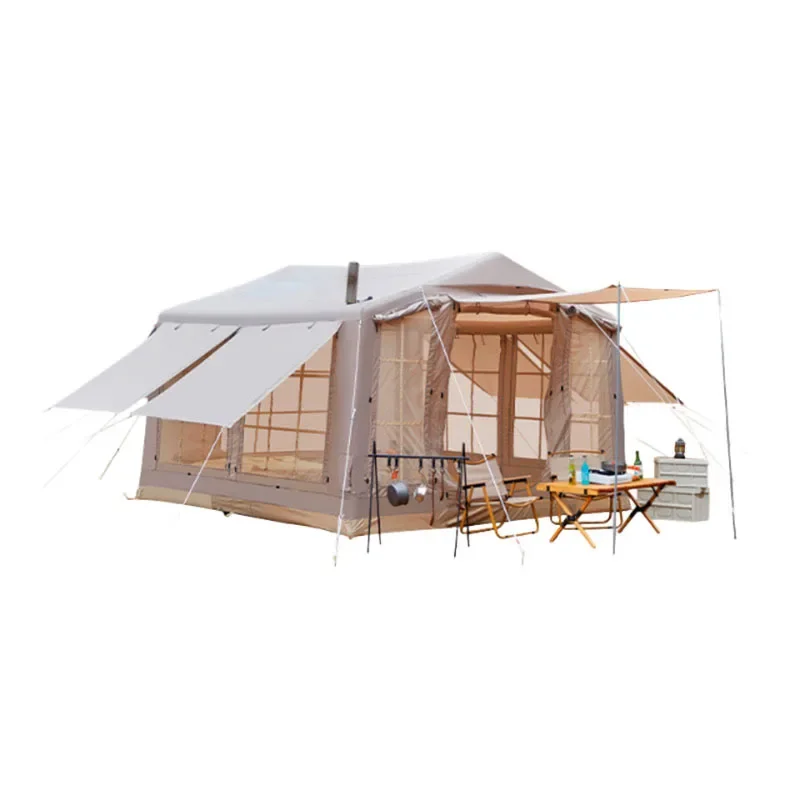 

Lightweight quick-opening inflatable ridge tent outdoor high-value viewing model modular splicing camping family tent