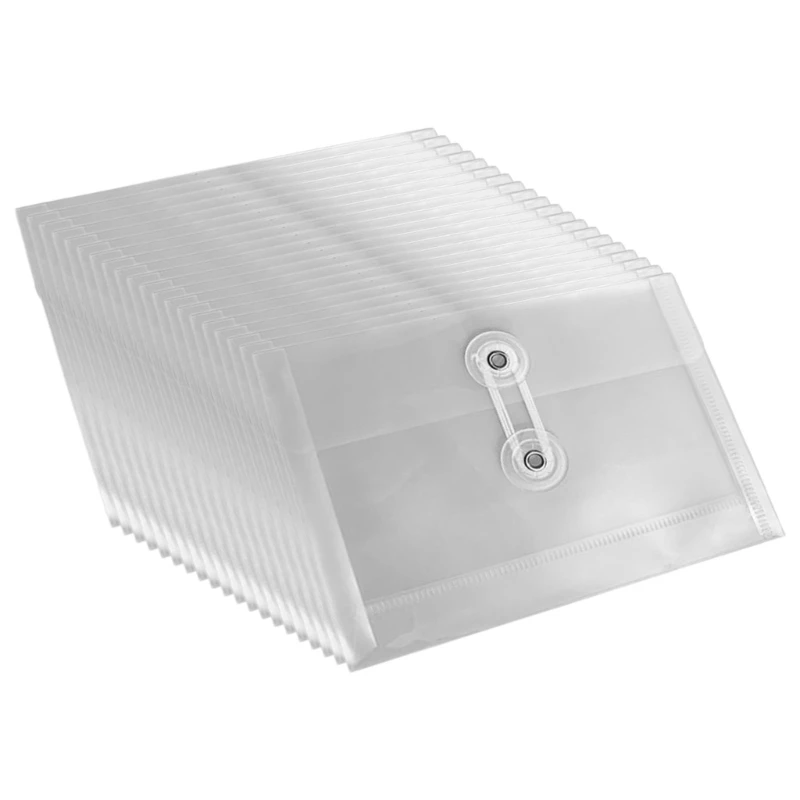 20x/Pack Plastic Folders Wallets A 6 File Folders File Organiser Popper Wallets Y9RF