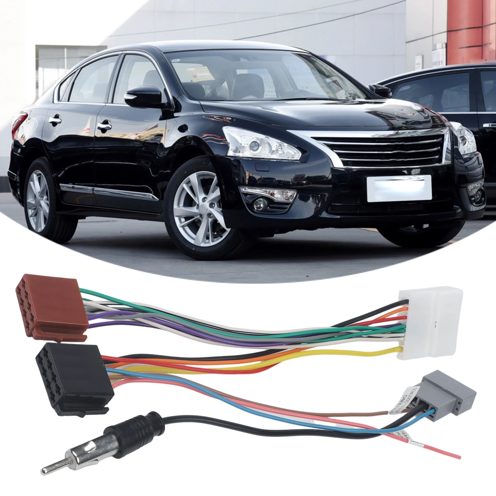 Car Audio System Car for Radio Adapter Car for Radio Cable Features Non-deformation Design For Car Radio Car Audio