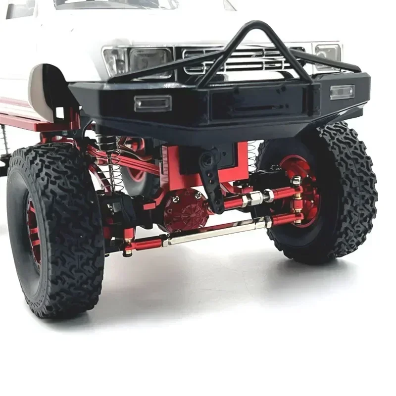 WPL C64 C64-1 varilla de enlace de chasis de Metal montaje de varilla de tracción Pedal lateral juego de montaje de choque 1/16 RC accesorios de piezas de actualización de coche