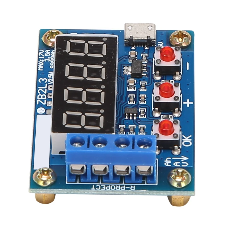 ZB2L3 Battery Tester LED Digital Display 18650 Lithium Battery Power Supply Test Resistance Lead-Acid Capacity-DT30