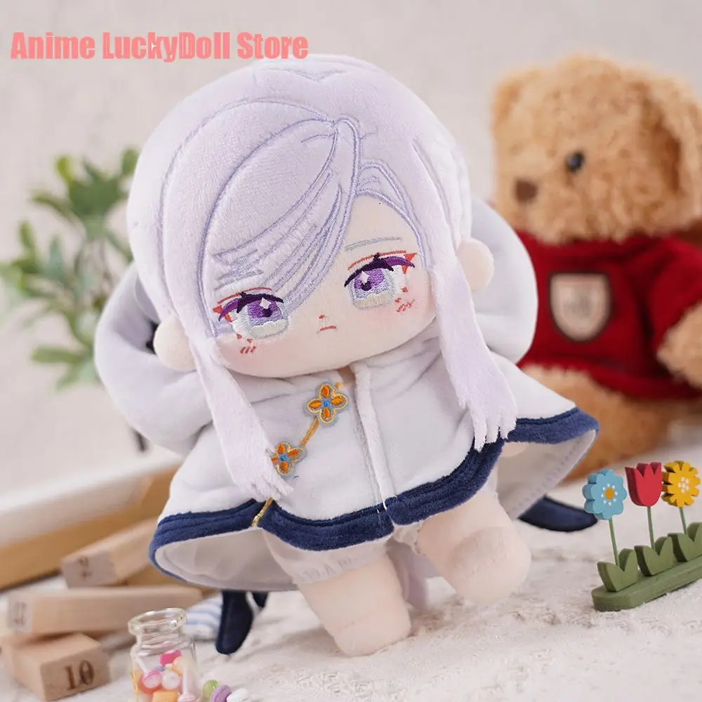 Shenhe Attribute Plush Doll Anime Genshin Impact Dress Up Cotton Dolls  Body Plushie 20cm Game Toys Cosplay Girl Birthday Gift