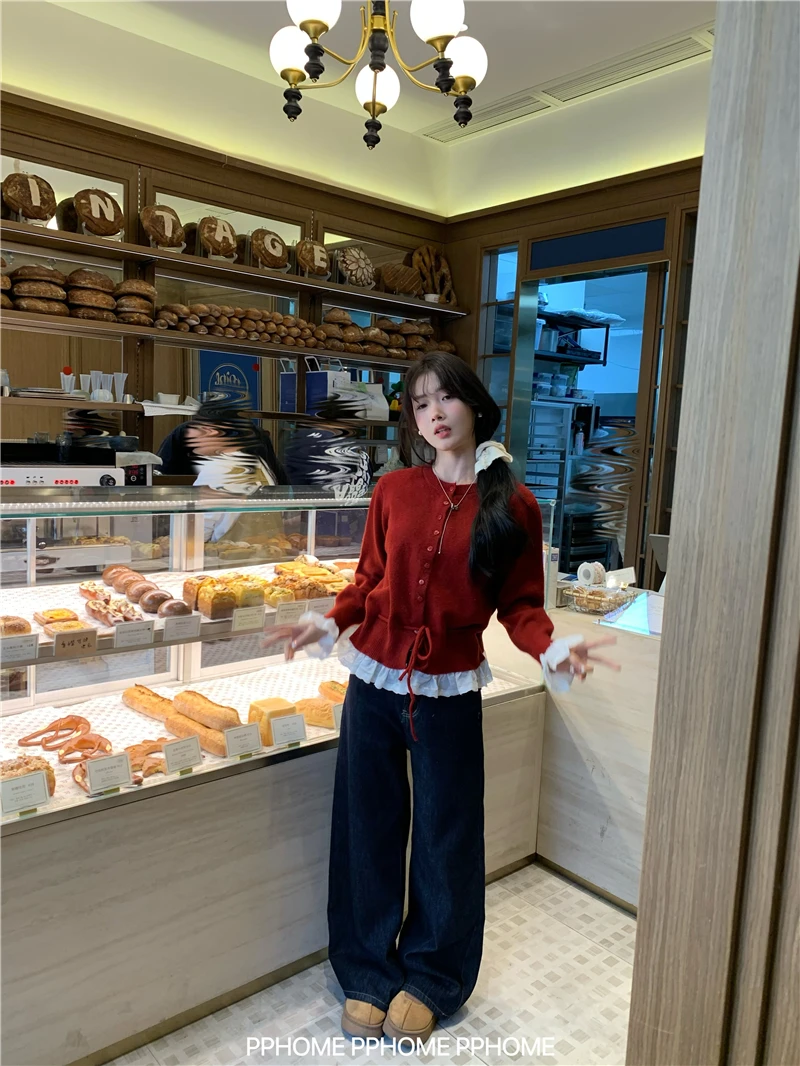 

Sweaters Jumpers Cardigans Womens For Woman Long Alpaca Material Ancient Pattern Relaxed Historical Site Ethnic Style Warm Sweet