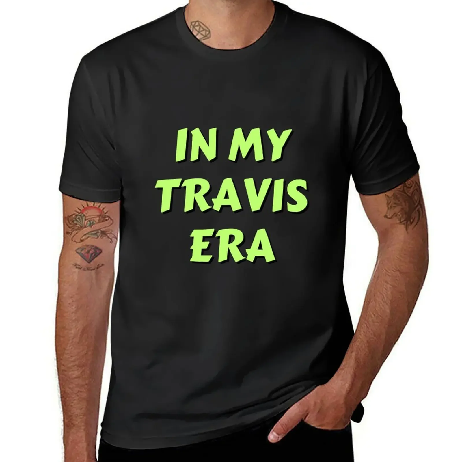 In my Travis era T-Shirt customs design your own korean fashion T-shirts for men cotton