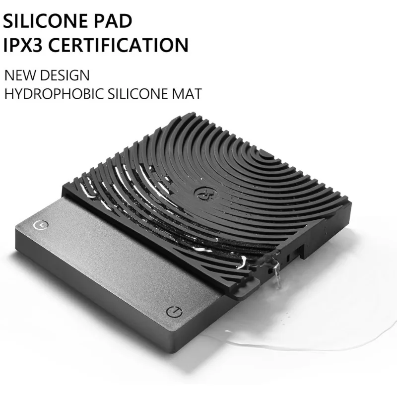 ميزان قهوة إلكتروني صغير متعدد الوظائف مع مؤقت لمخروط الإسبريسو بالتنقيط والخبز والطهي والمطبخ ومقياس الوزن الرقمي #3