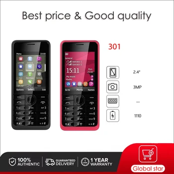 מקלדת רוסית ערבית עברית לטלפון נייד 3G עם 301 כרטיסי SIM כפולים נעולים, עשויה בפלנד, משלוח חינם