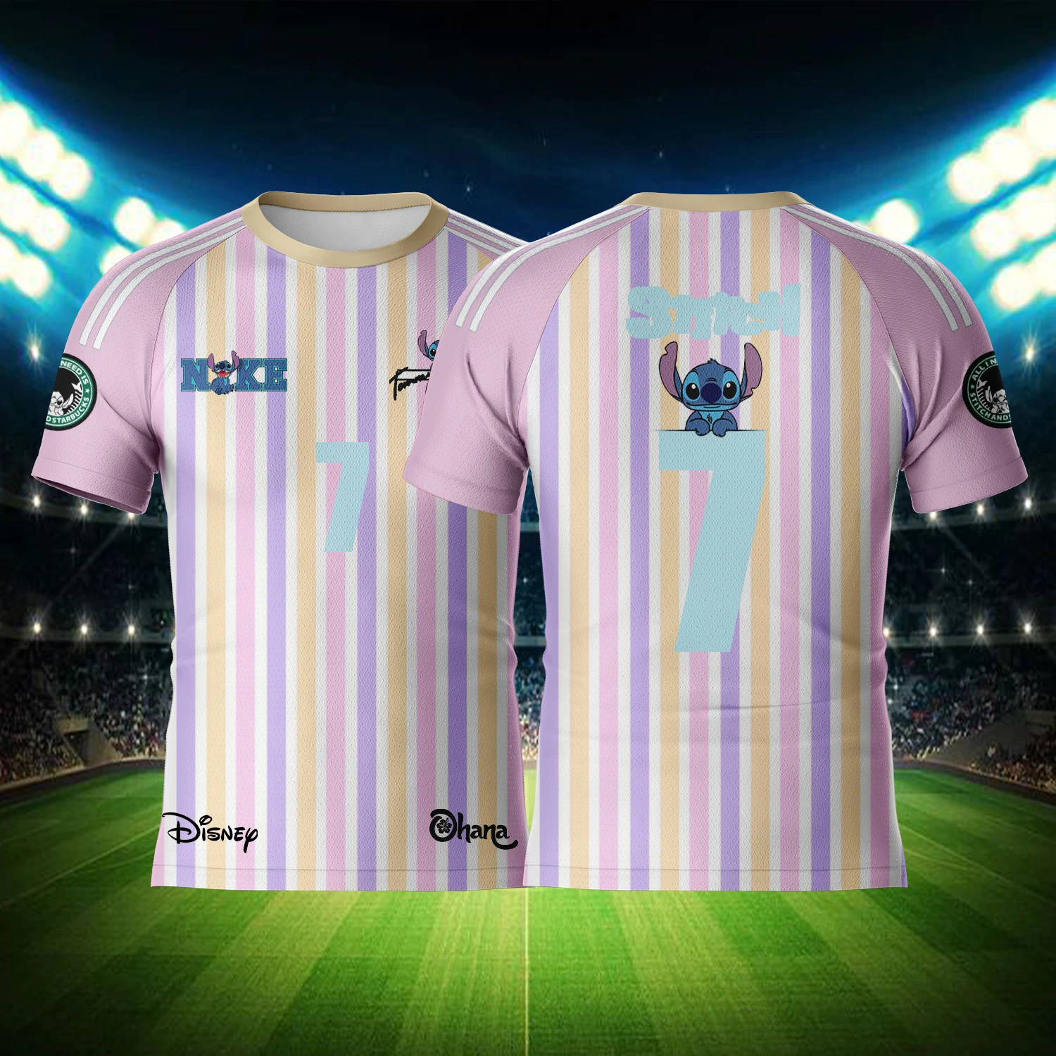 2024 New Stitch Jersey Commemorative Edition Children\'s T-Shirt 3D Printing Football Training Shirt Girl Clothes Girls Kids Tops