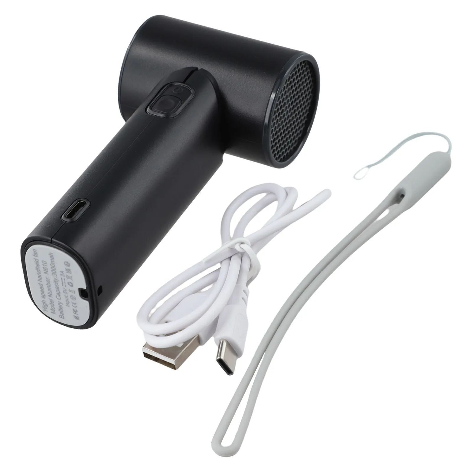 

Ручной портативный вентилятор с турбо-бесщеточным двигателем, цифровой дисплей, 5-скоростные варианты, перезаряжаемый через USB, для путешествий и ежедневного использования