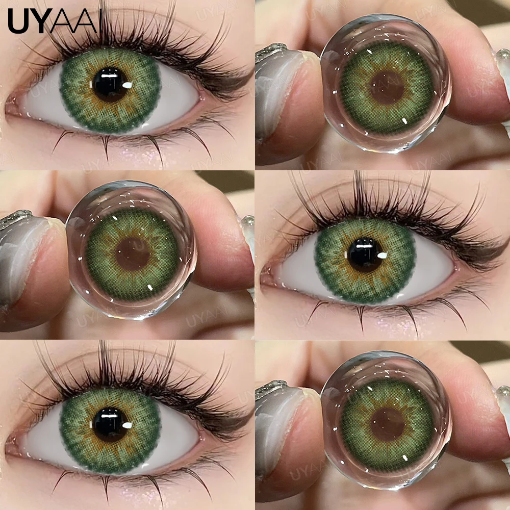 UYAAI Kleurcontactlenzen Siri Green Lenzen Make-up PATTAYA Groene Lenzen Beauty Pupils Cosmetische Gekleurde Lenzen Colorcon Groene Lenzen