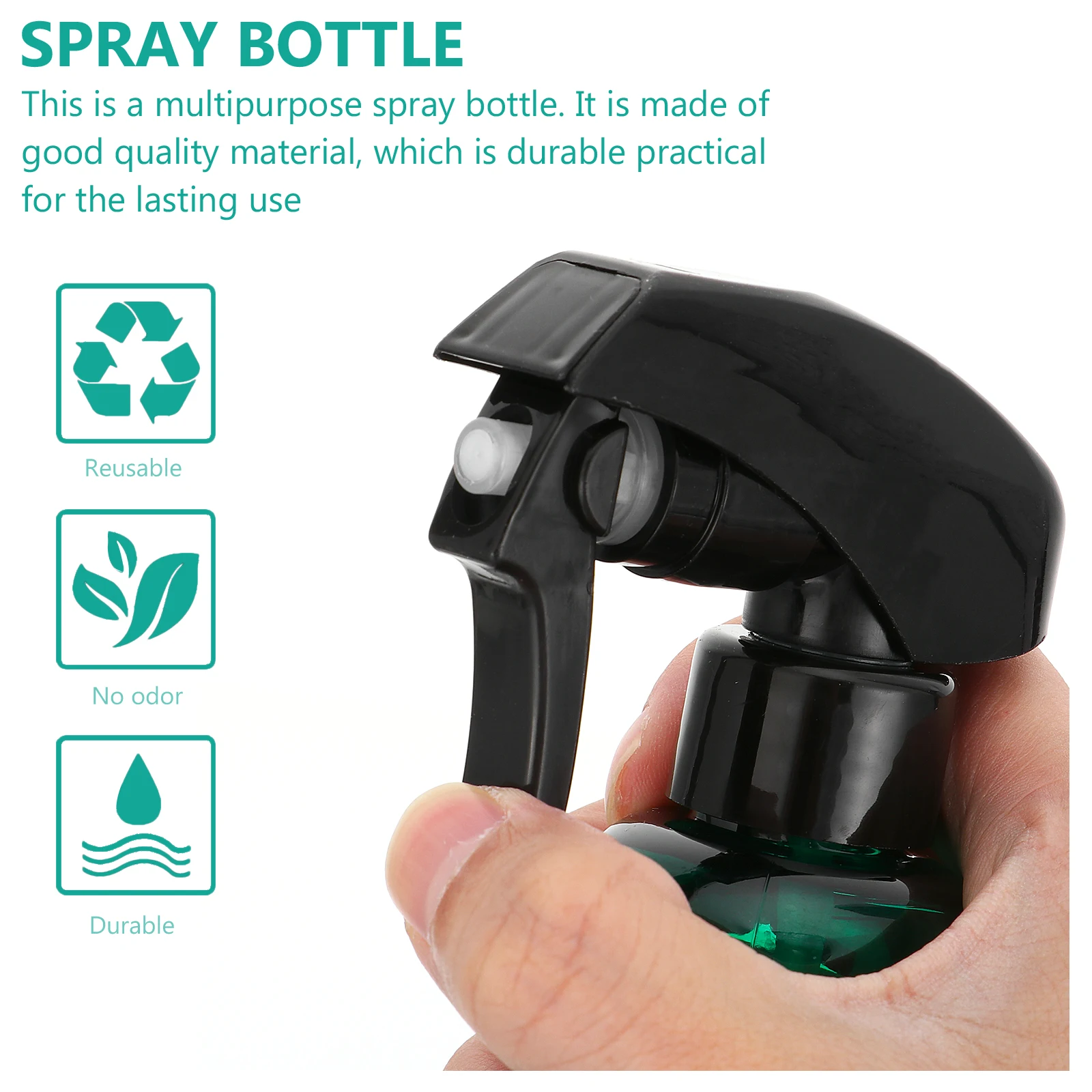 พลาสติก Sprayer ขวดมือกดรดน้ําสเปรย์ขวด Liquid Sprayer โปร่งใสแน่นซีลวัสดุ PET Hairdressing