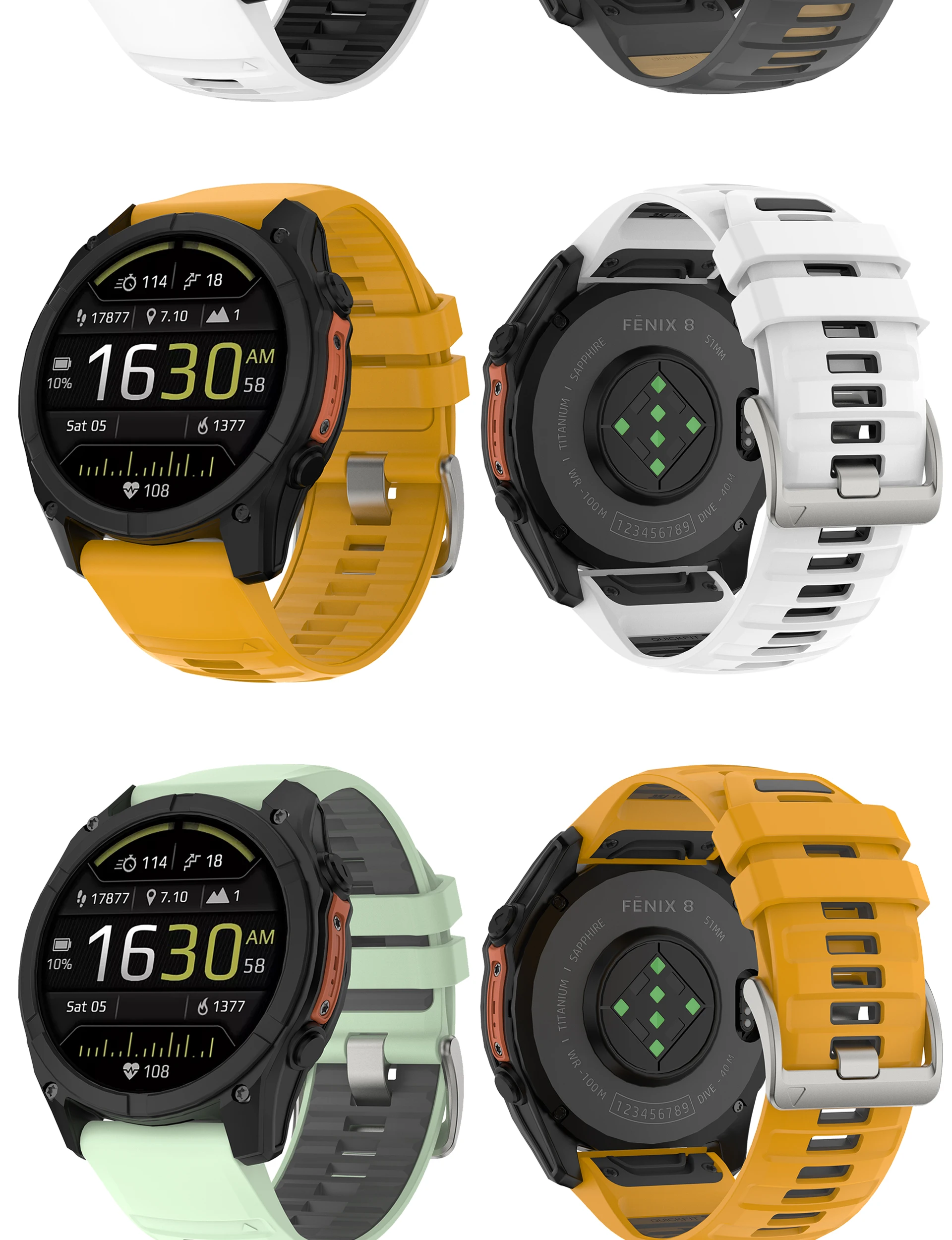 Für Fenix 8 47mm 51mm Uhrenarmband 22 26mm QuickFit Armband für Garmin Fenix 8 7 7X Pro 6 6X Pro 5 5X 965 955 Epix Pro Gen2 Armband – Detail 9
