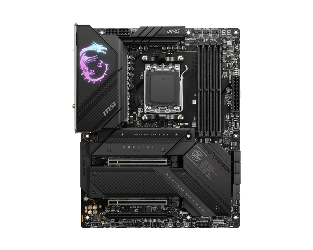 MSI AMD X670マザーボード MPG X670E CARBON WIFIマザーボード DDR5 M.2対応 Wi-Fi 6E対応 Ryzen 7900 8700 8300 8600 7600対応