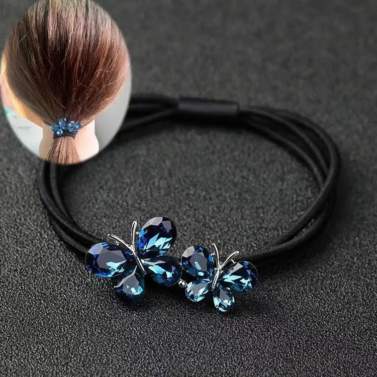 1 Piece New Cute Retro Minimalist Girls Elastic Hair Bands Woman Hair Accessories image 2