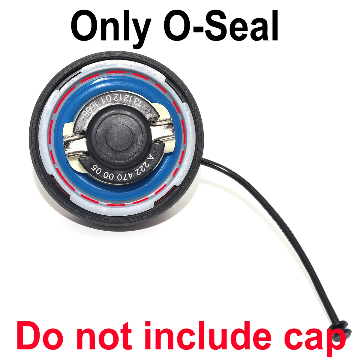 1PC Gas Cap Replacement Seal For Benz C-Class W205 2014-2021 Fuel Tank Filler Neck Repair V Shape O-ring Rubber Gasket Washer 5