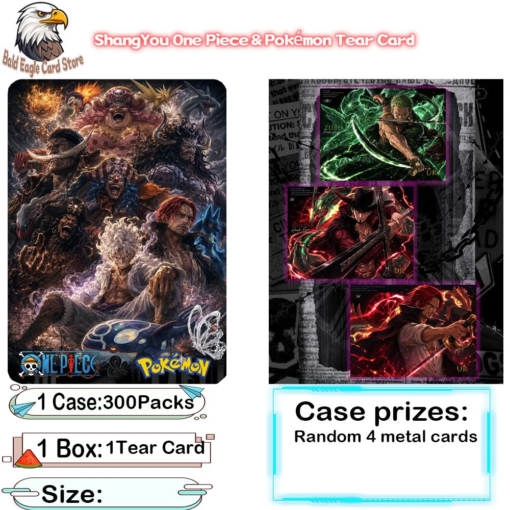 

Wholesale 2026 One Piece&Pokémon Tear Card Sleepless Night Acrylic Color Paper Children's Toy Gift Collection Card