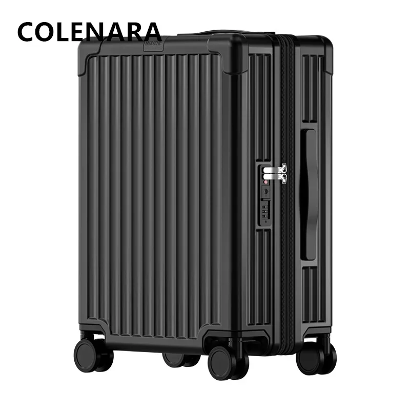 COLENARA-bolsa de viaje de equipaje para hombre, Maleta de viaje de mano ligera y extensible, caja de embarque de PC de 20 pulgadas, 24 pulgadas