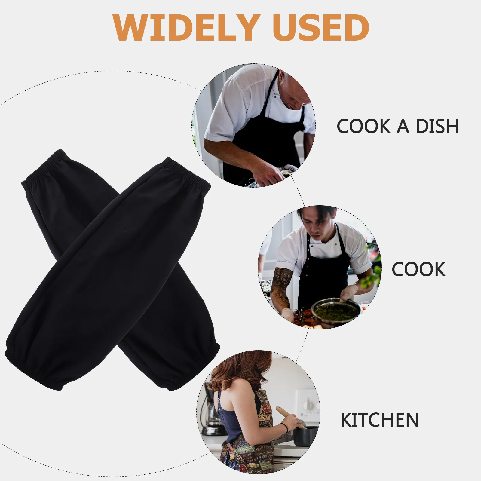 

Oil-resistant Arm Sleeves Waterproof Kitchen Cover Reusable Long Protective Gloves Women Men Cooking Cleaning Food Prep