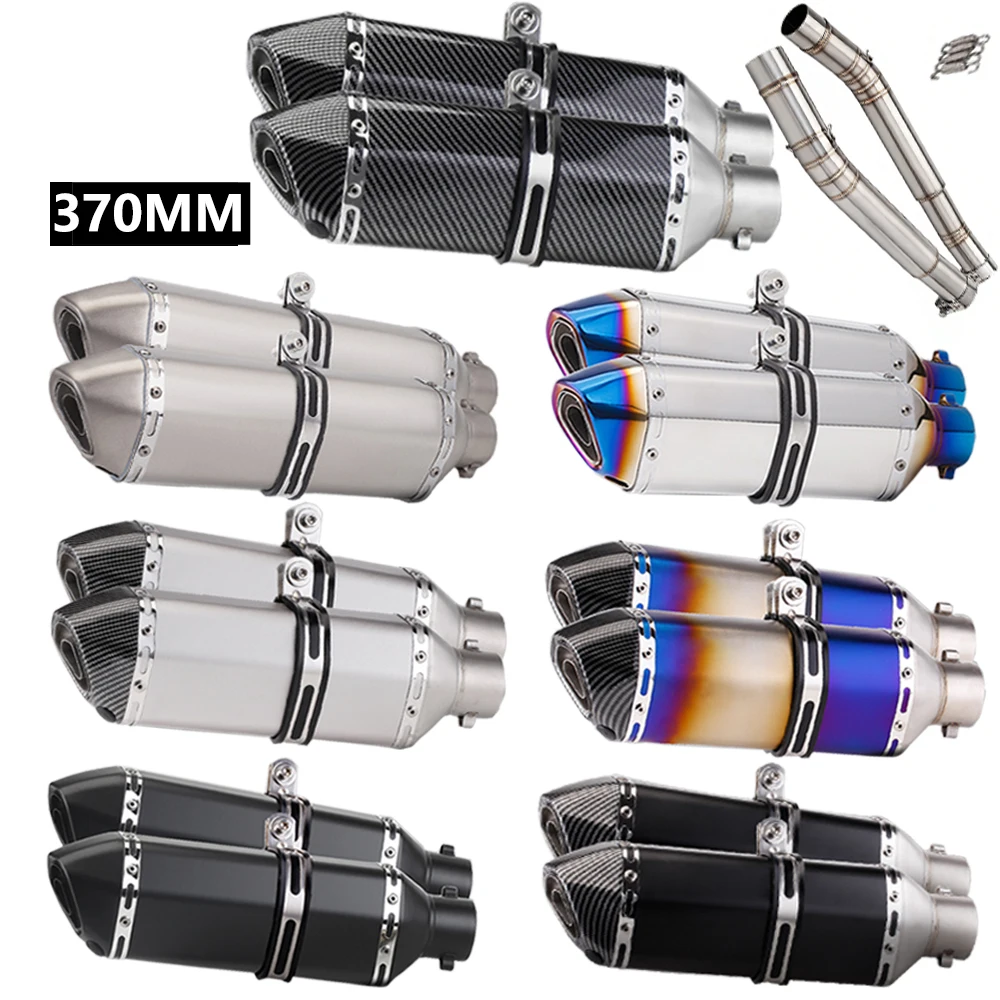 Pot d'échappement de moto à prix d'usine, tube de liaison intermédiaire et silencieux universel 51MM pour Hayabusa GSX1300R GSXR1300 2008 - 2017
