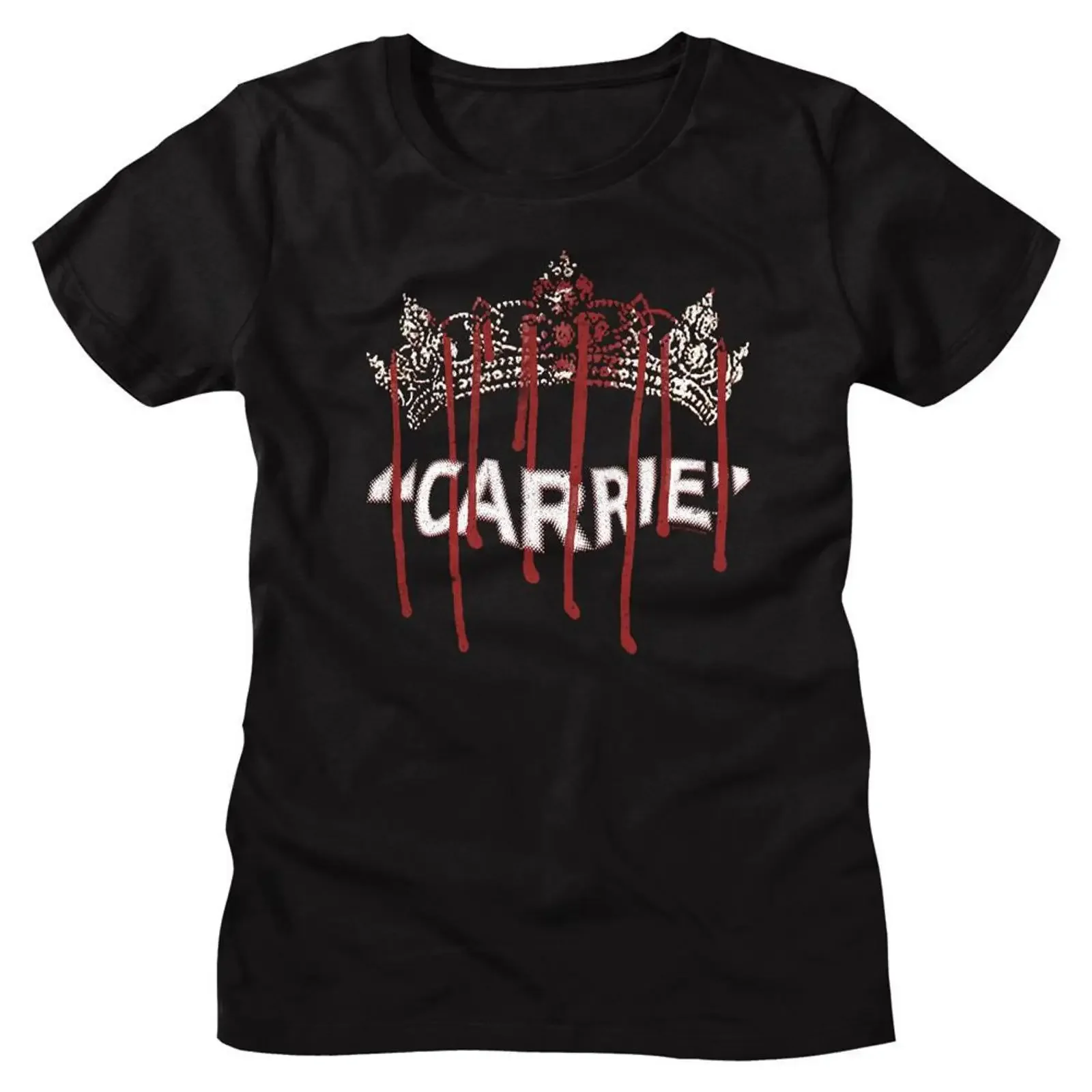 Carrie Qween Black Women amp 39 s T Shirt vintage Washed Slightly fashion homme Stretched Soft graphic Breathable Comfortable