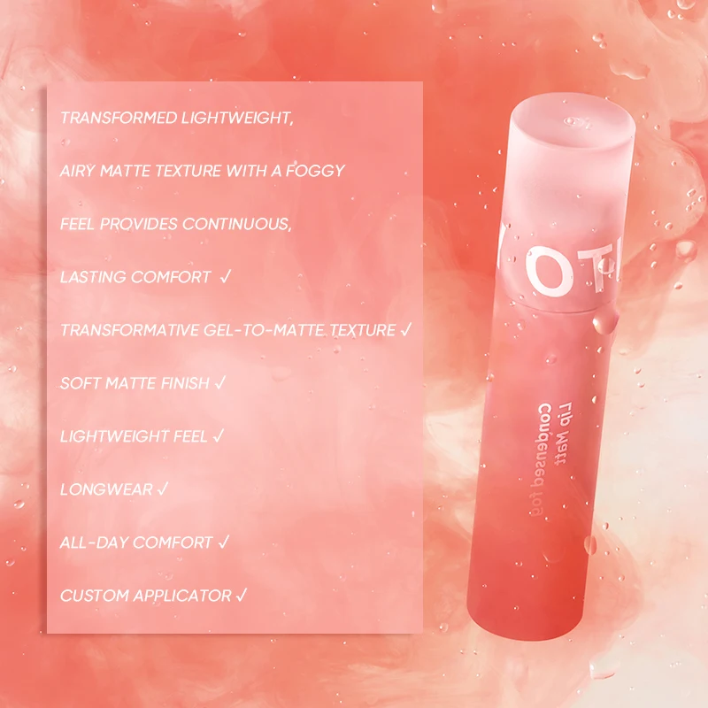 INTO YOU  Matte Condensed Fog Lip Matt Lip Gloss 3 New shade Cosmetic Lip Glaze Long Lasting Lip Tint Lips Makeup