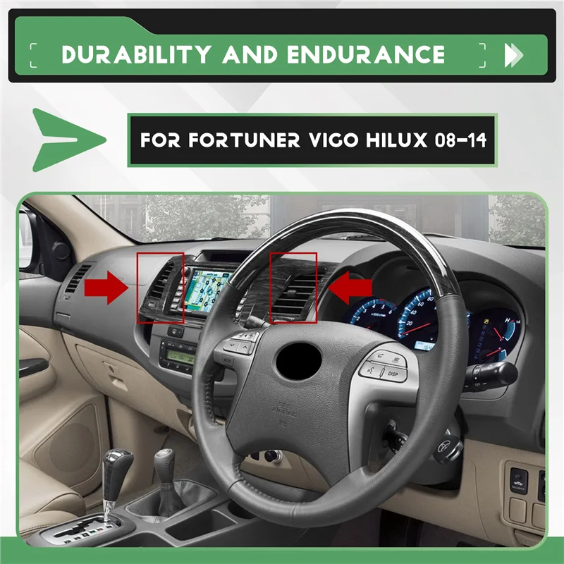 

ABTC-Car Front Dashboard Center A/C Grille Vent Air Conditioner Outlet For TOYOTA FORTUNER VIGO HILUX 2008-2014