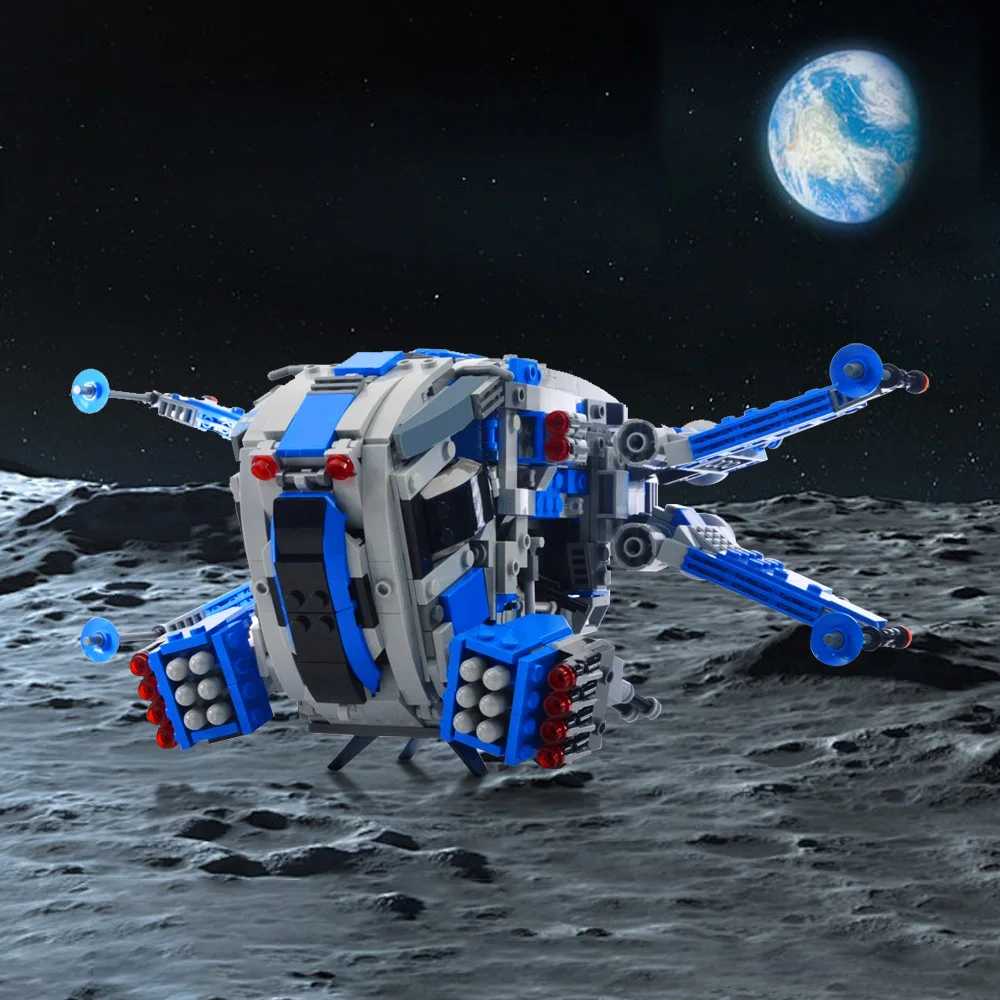 MOC 501st Legions X Wings Dropshipeds اللبنات نموذج فيلم الفضاء فندان Haulcrafts النقل المركبة الفضائية لعبة الطوب هدية