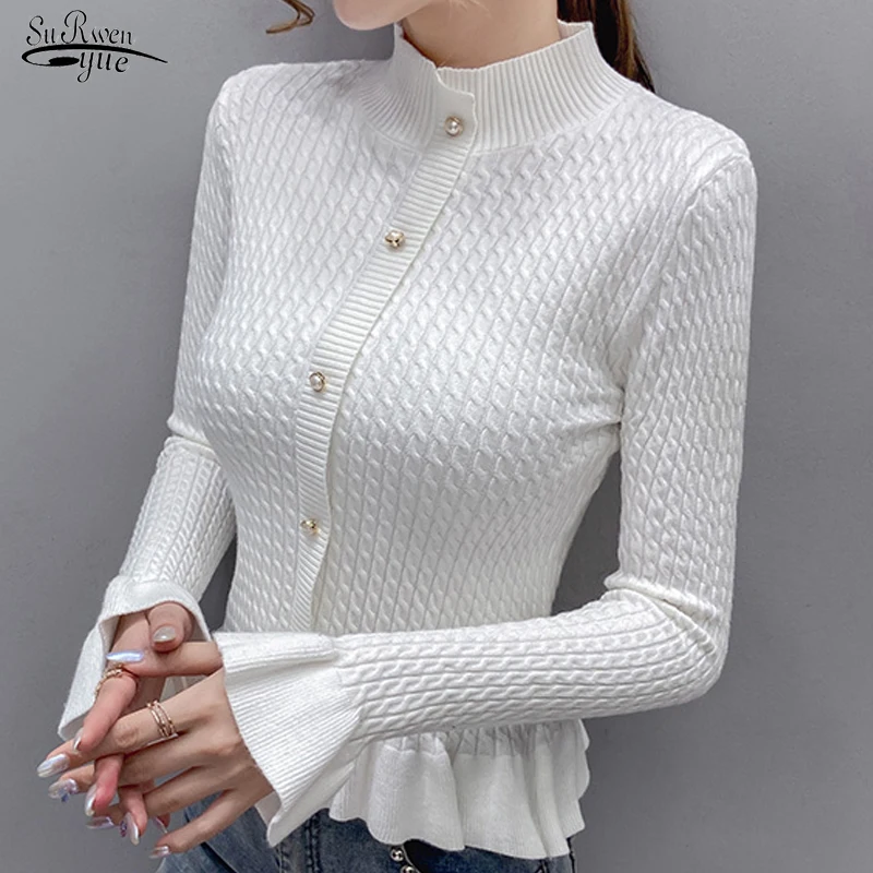 

Sweet Button Chic Jumper Sweater Casual Cardigan Women Solid O-neck Pull Femme Cardigan Soft Slim Autumn Knitted Sweater 17915