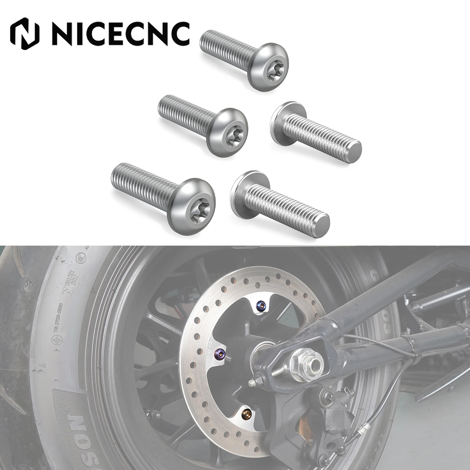 

Rear Brake Rotor Hardware Bolts For Harley 2021-2024 Sportster S RH1250S RH 1250 S Pan America 1250 RA1250 Special RA1250S