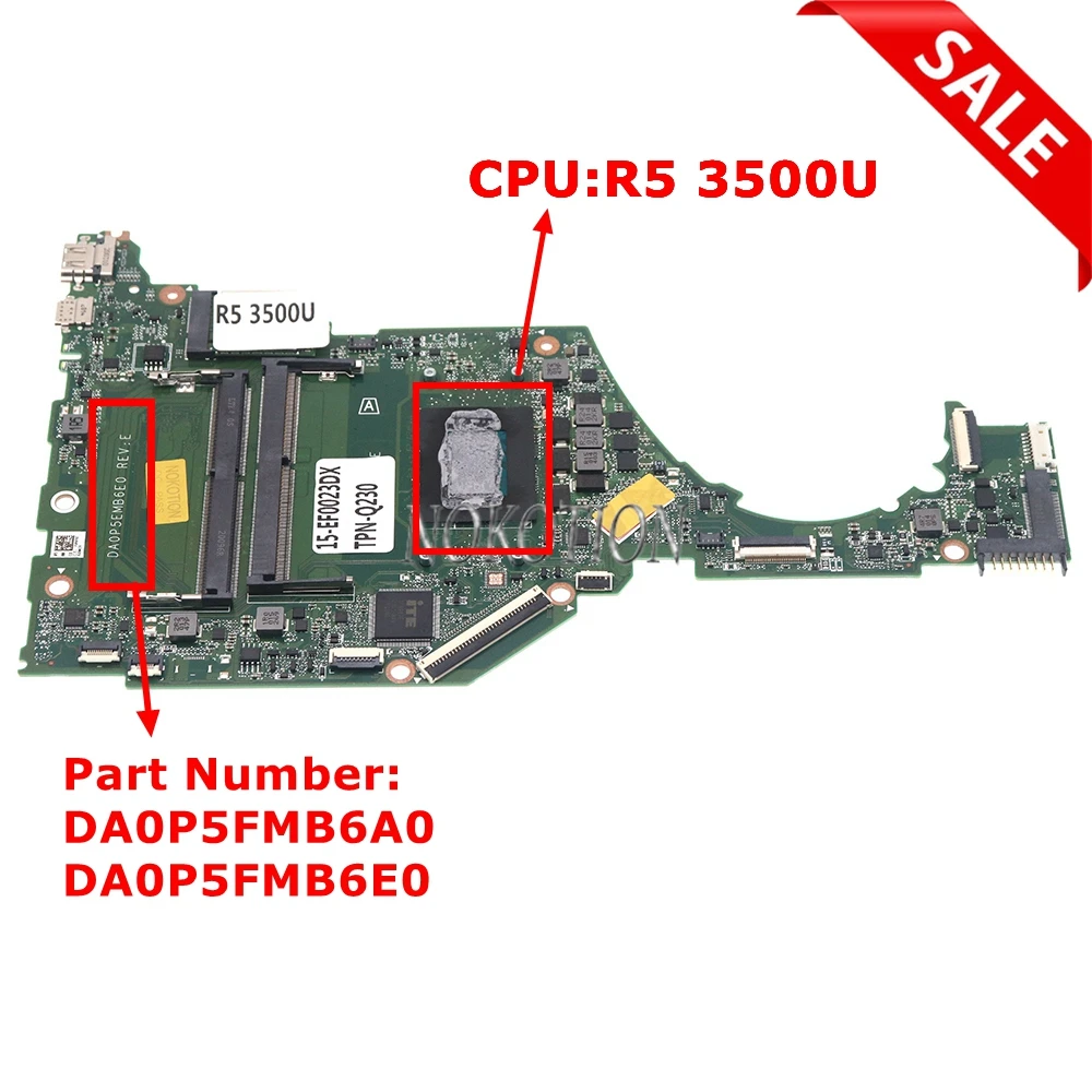 DA0P5FMB6A0 DA0P5FMB6A2 DA0P5EMB6E0 L87346-001 L87346-601 LAPTOP MOTHERBOARD For HP 15S-EQ 15-EF WITH ATH3150U CPU DDR4