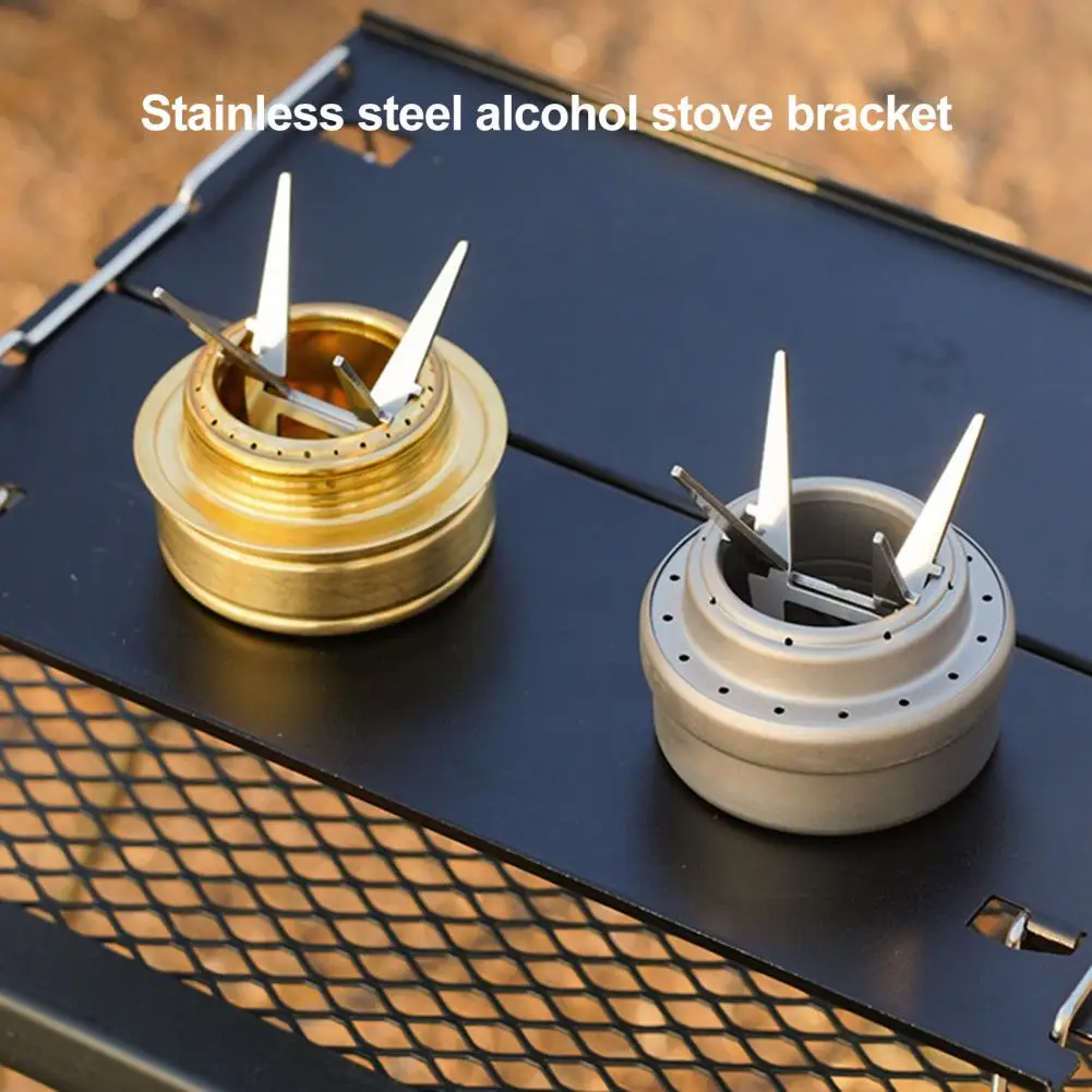 

Outdoor Stove Inner Holder Detachable Stainless Steel Camping Water Kettle Four Corner Support Bracket Stand Stove Holder
