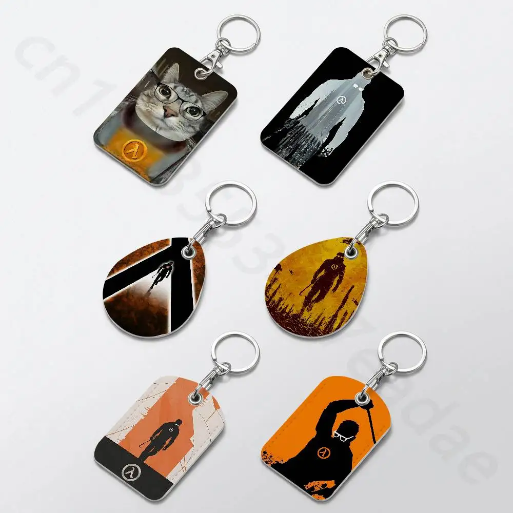 Game Half Life Anime Personalised Print Card Holder Suitable For Holder Girls Door Card Case Women Badge Holder Keychain