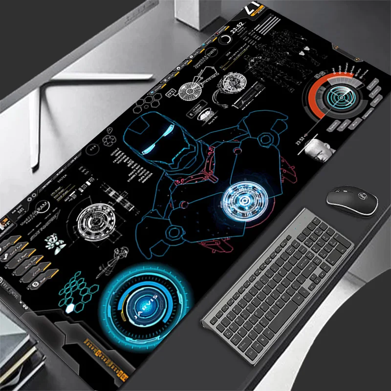 

Аниме I-iron Man Коврик для компьютерной мыши Коврики для геймерской мыши Большой игровой коврик для мыши XXL Настольный мягкий коврик для мыши Клавиатура Офисная мышь Ковер