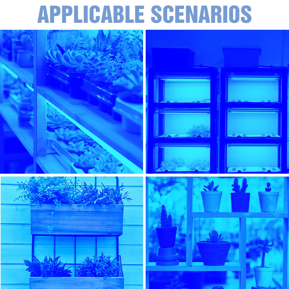 USB Plant Lamp Tape LED Growth Light Strip Full Spectrum Hand Sweep Sensor Grow Light Greenhouse Hydroponic System Growing Box