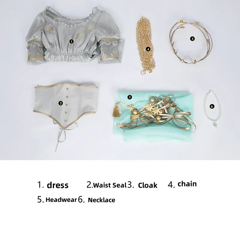 Game Identity V Emma Woods Costume Cosplay Giardiniere Universo Strega Abito da sera Lolita Gonna Borsa Donna Vestito da festa di carnevale sexy