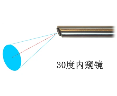 Laparoscopic simulation 30 degrees HD 1280*720 fiber-optic transmission portable light source animal laparoscopic surgery