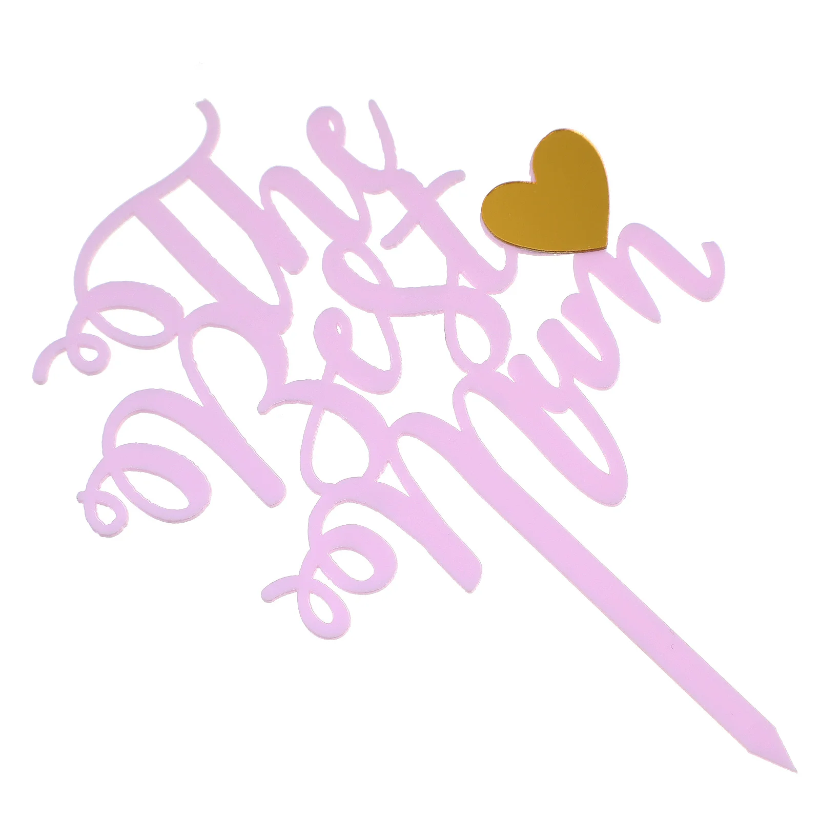 

12Pcs Acrylic Mother's Day Cake Toppers Creative Cake Decoration Cupcake Ornaments for Mom Birthday Cupcake Ornaments