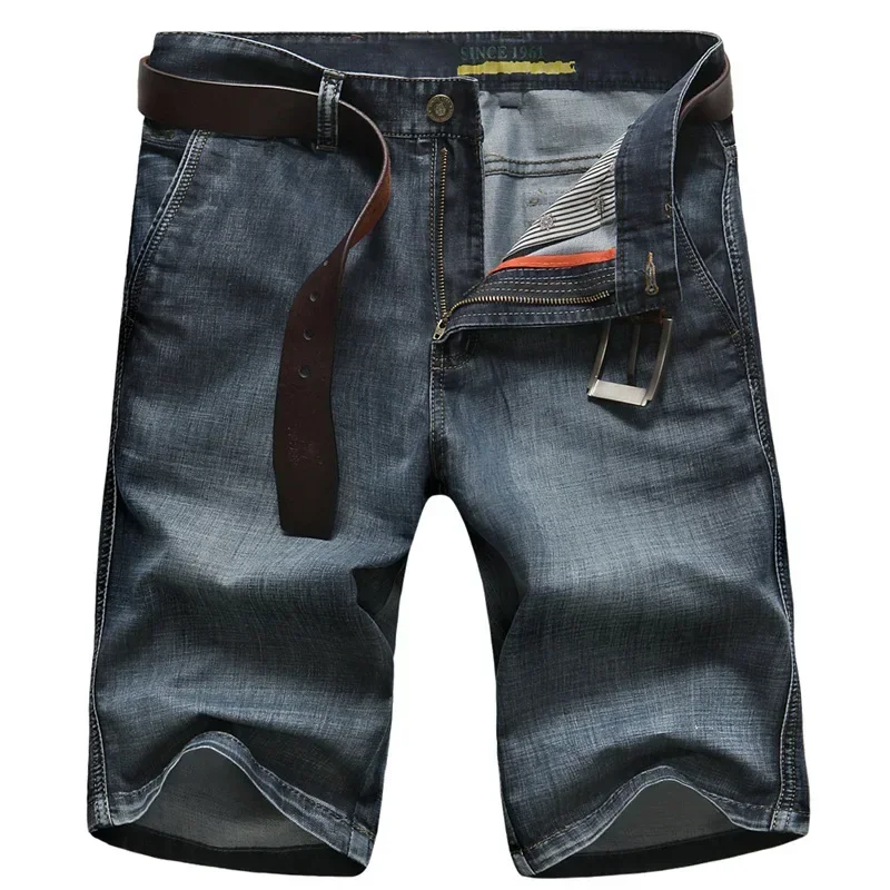 

2023 New Personalized Denim Shorts for Young Men, Summer Mid Rise Mid Pants, Outdoor Leisure