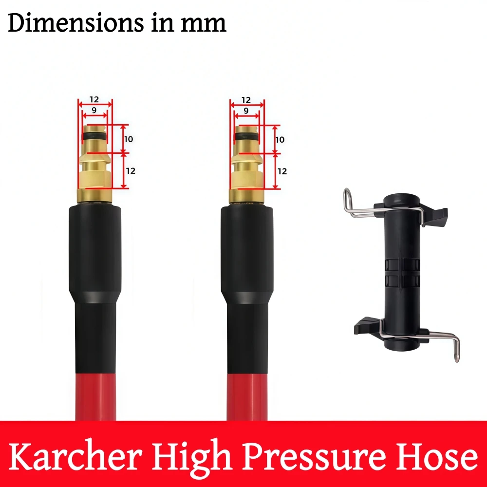 5~20m High Pressure Washer Hose 5800PSI Super Flexible Hose Car Washer Water Cleaning Extension Hose For Karcher K2K3K4K5K6K7