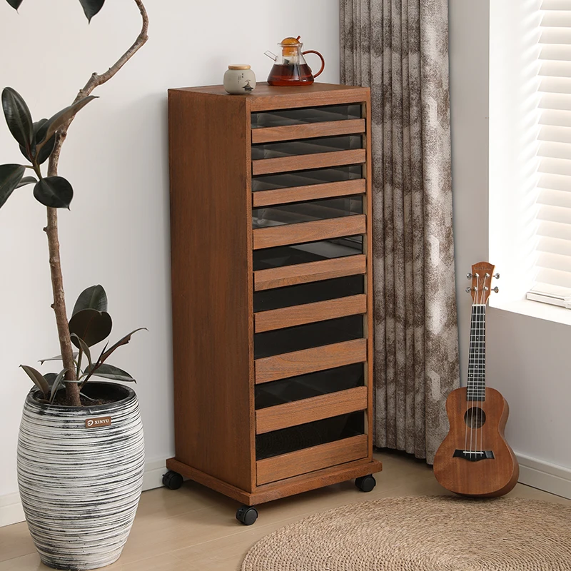 

Solid wood dental cabinet, tea rack, living room tea set cabinet, floor bracelet, Wenwan storage cabinet, jewelry