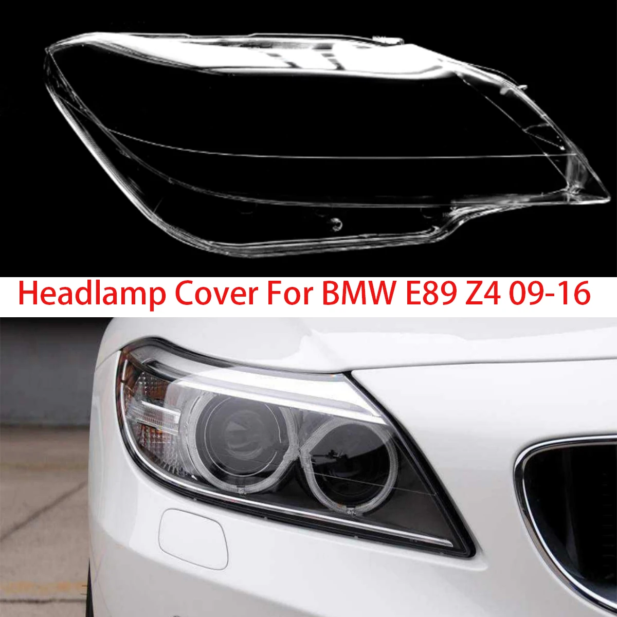 For BMW E89 E85 Z4 2009-2016 Headlight Headlamp Lens Cover Transparent Lampshade Clear Car Headlamp Shell Cover