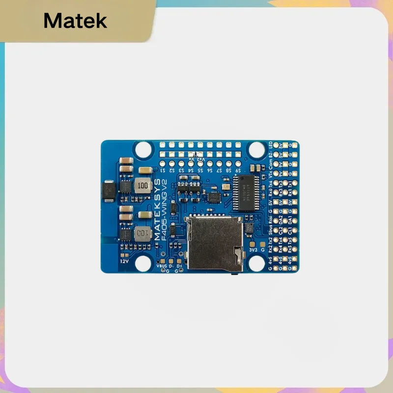 

Matek F405 WING V2 Flight Controller STM32F405 ICM42688P OSD SD Slot for ArduPilot INAV RC Airplane Fixed Wing FPV