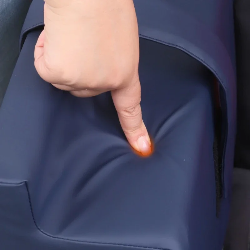 A Pair Wheelchair Armrest Pad PU leather Waterproof Elderly Care Horizontal Support Pad Wheelchair Comfort Pressure Relief Cover