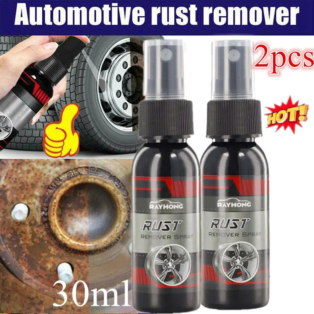 2X 30MLRust Inhibitor Rust Remover Derusting Spray Car Metal Anti-rust Maintenance Lubricant Cleaning Paint Clean