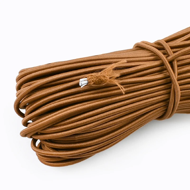 10/20/30 Meter 3mm Buntes Elastisches Band für Haarbänder, Masken, Gummibänder, Hüte, Schnürsenkel, Kordeln, Gummiseile, Nähzubehör